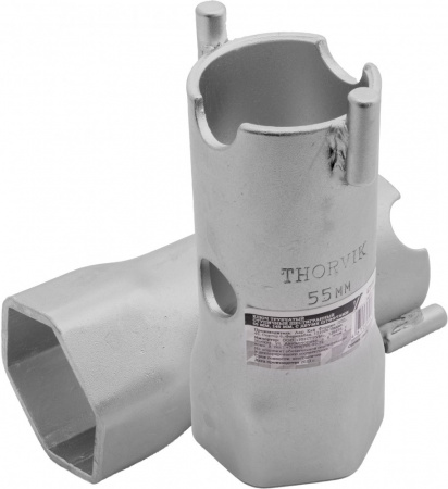 BS6P55B Ключ трубчатый ступичный шестигранный, 55 мм, 145 мм, с двумя штифтами