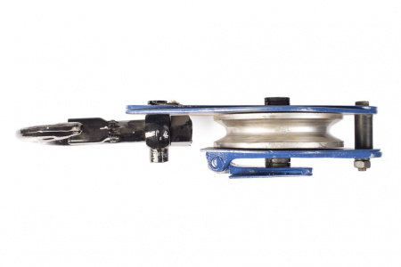 Блок монтажный однорольный с  крюком TOR 3,2 т с откидной щекой