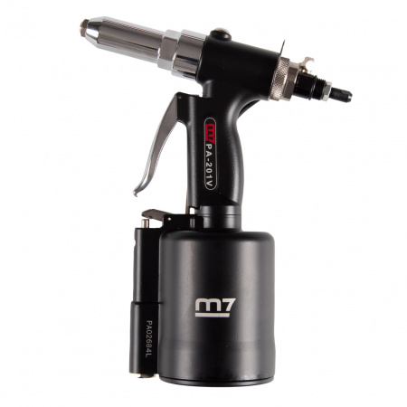 Заклепочник 2,4 - 6,4 мм, пневмогидравлический, пневмоудержание заклепки MIGHTY SEVEN PA-201V