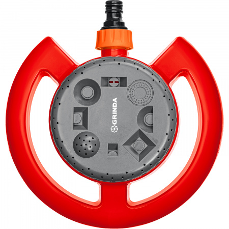 GRINDA GF-8, 8 режимов полива, на облегченной подставке, пластиковый, стационарный распылитель (8-427643)