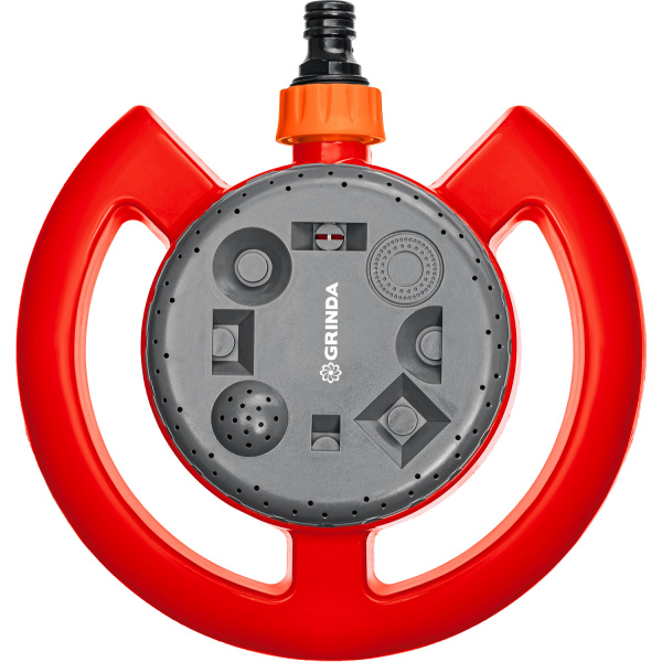 GRINDA GF-8, 8 режимов полива, на облегченной подставке, пластиковый, стационарный распылитель (8-427643)