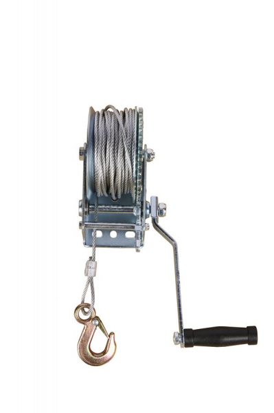 Лебедка ручная барабанная с тросом  400кг  20м оцинкованная TOR FD