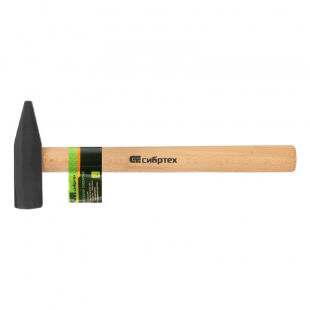Молоток слесарный 1000 г, квадратный боек, деревянная рукоятка Сибртех