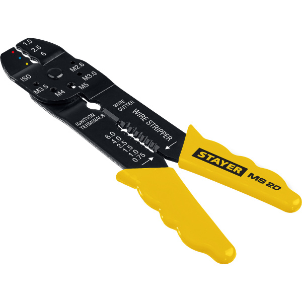 STAYER MS-20, 0.75 - 6 мм2, многофункциональный стриппер, Professional (2265-21) STAYER MS-20, 0.75 - 6 мм2, многофункциональный стриппер, Professional (2265-21)