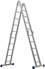 СИБИН ЛТ-45, 4 x 5 ступени, алюминиевая, четырехсекционная лестница-трансформер (38853)