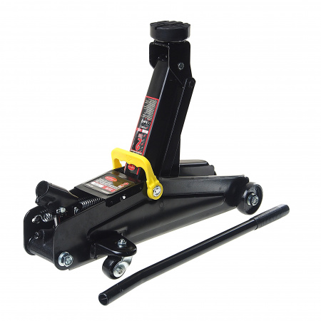 Домкрат гидравлическийRF-TH22001C подкатной 2 т с резиновой накладкой (h min 135мм, h max 385мм) в кейсе ROCKFORCE /1