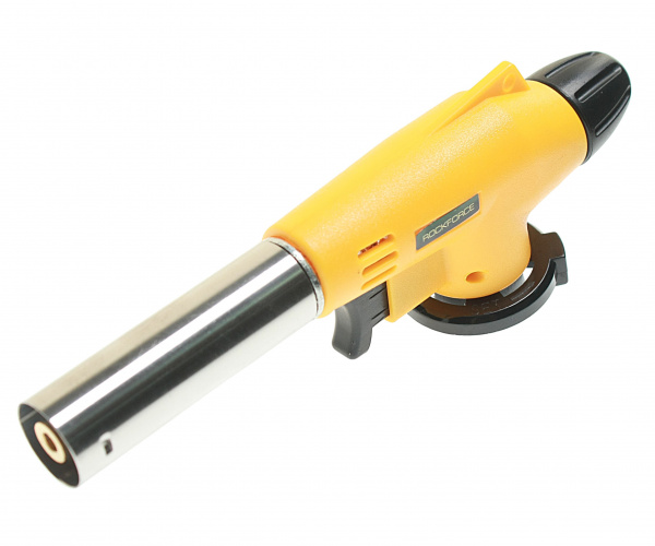 Горелка RF-175GB газовая на цанговый баллон (t-1300гр., L-175мм), в блистере ROCKFORCE /1 Горелка RF-175GB газовая на цанговый баллон (t-1300гр., L-175мм), в блистере ROCKFORCE /1