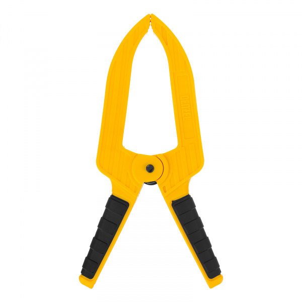 Струбцина клещеобразная, удлиненная 50 х 80 мм двухкомпонентные рукоятки Denzel