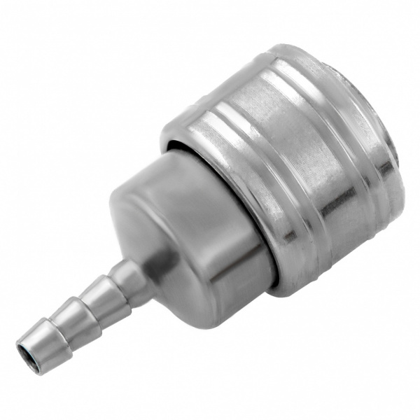 Муфта универсальная быстросъемная ("мама"), 1/4, со штуцером "елка" под шланг 6 мм, 2 шт, Stels