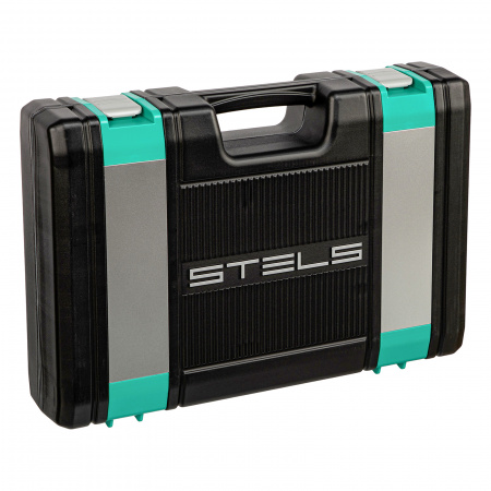 Набор инструментов, 1/2", Cr-V, S2, усиленный кейс, 58 предметов Stels Набор инструментов, 1/2", Cr-V, S2, усиленный кейс, 58 предметов Stels