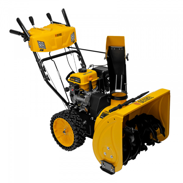 Бензиновая снегоуборочная машина SBM 610S PRO, 212 cc, электростартер, фара, обогрев Denzel 