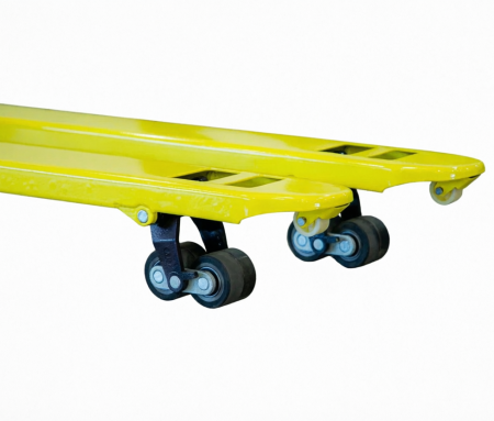 Тележка гидравлическая 2500 кг 1150 мм резиновые колеса и ролики TOR AC (серия J)