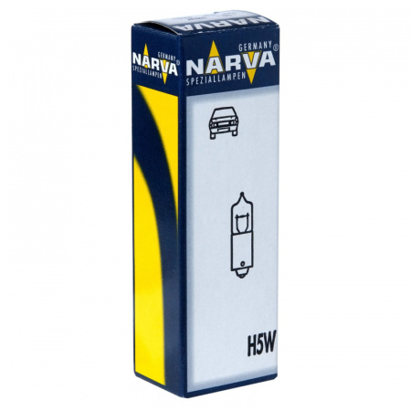 Автолампа T5W (BA9s) HALOGEN 12V NARVA /10/200