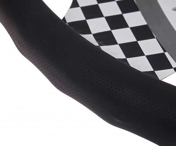 Оплетка руля MIS-LT34B (L) BLACK кожа MISTAR /1/25