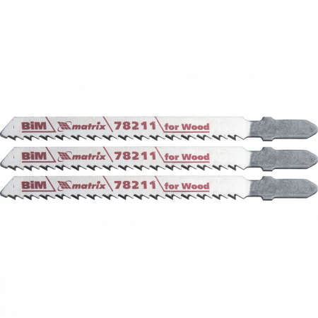 Полотна для электролобзика по дереву, 3 шт, T101BF, 75 x 2.5 мм, Bimetal Matrix Professional