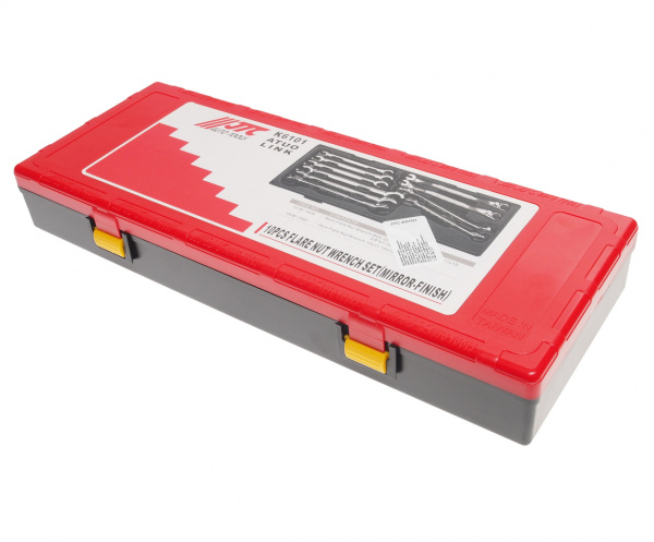 JTC Набор ключей разрезных с зеркальной полировкой 10 предметов в кейсе JTC JTC Набор ключей разрезных с зеркальной полировкой 10 предметов в кейсе JTC