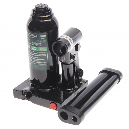 Домкрат гидравлический RF-T90204EURO бутылочный с клапаном 2т (выс.подъема 150-278мм) ROCKFORCE /1/6
