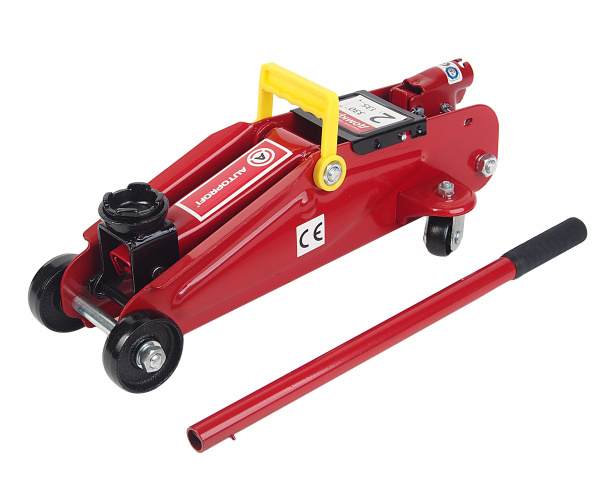 Домкрат гидравлический DP-20K подкатной 2т (высота подъёма 135-330 мм), в кейсе, AUTOPROFI /1/1 OLD