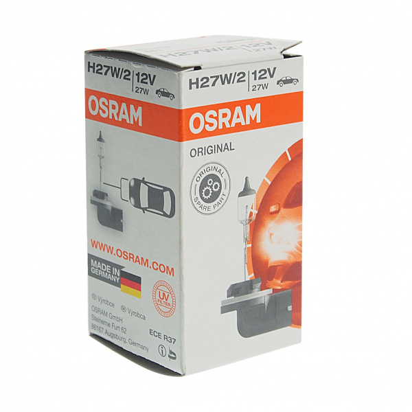 Автолампа H27W/2 (PGJ13) HALOGEN 12V OSRAM /1/10
