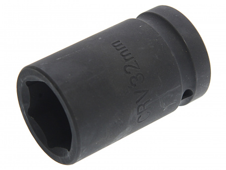 Головка торцевая  32мм 1" 6-гранная ударная удлиненная L=75мм ROCKFORCE RF-4857532 /1