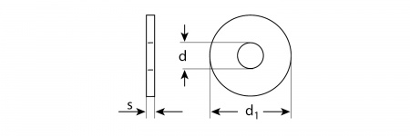 ЗУБР DIN 9021, 5 мм, цинк, 35 шт, кузовная шайба (303826-05)