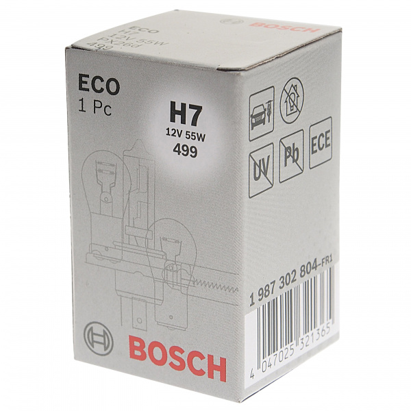 Автолампа H7 (55) PX26d ECO 12V BOSCH /1