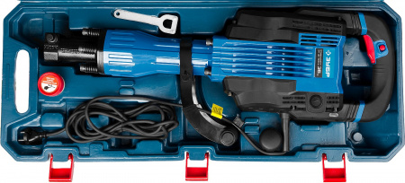 ЗУБР Бетонолом, 35 Дж, 1600 Вт, АВТ, отбойный молоток HEX-30, Профессионал (ЗМ-35-1600 ВК)