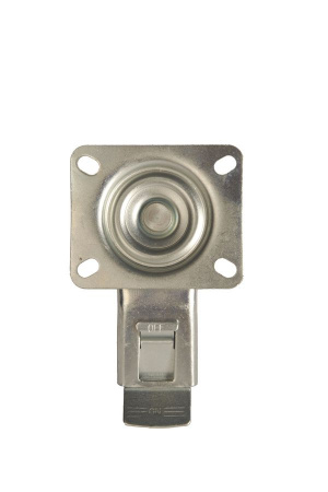 Колесо поворотное серая резина SCB 42 f 100 мм с тормозом