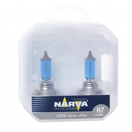 Автолампа H7/W5W (85) PX26d RANGE POWER WHITE 4500K (2шт H7+2шт W5W) 12V NARVA /1/10