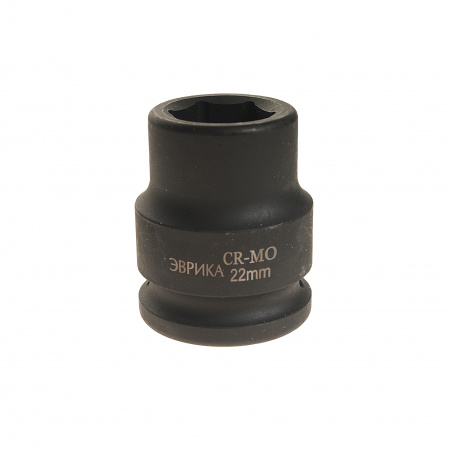 Головка торцевая 22мм 3/4" 6-гранная ударная L=50мм ЭВРИКА ER-95910  1/48 Головка торцевая 22мм 3/4" 6-гранная ударная L=50мм ЭВРИКА ER-95910  1/48