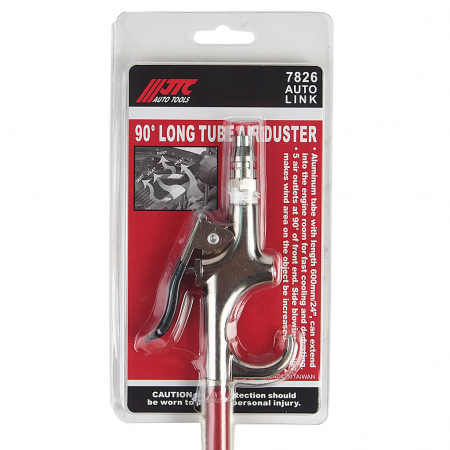 JTC Пистолет продувочный пневматический (сопло 600мм) с боковым обдувом 5 отверстий JTC