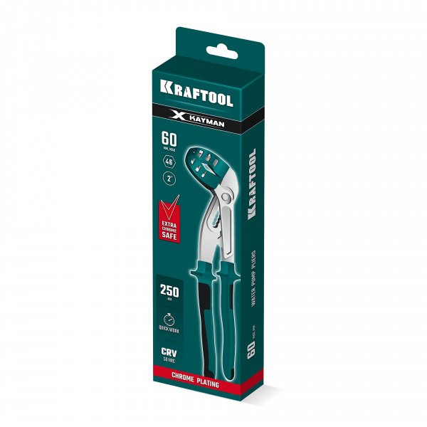 KRAFTOOL KAYMAN-X 250 мм, Переставные клещи (22354)