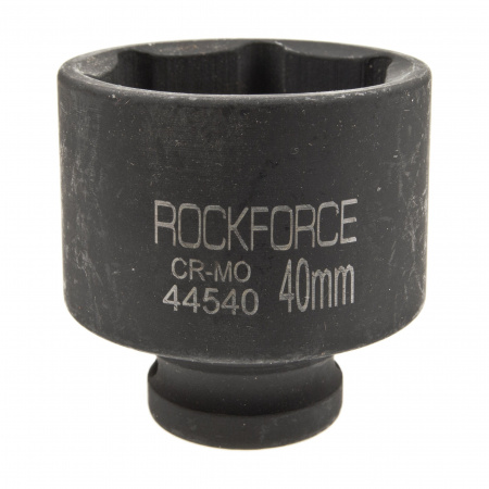 Головка торцевая 40мм 1/2" 6-гранная ударная L=54мм ROCKFORCE RF-44540 /1/60