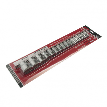 JTC Набор головок торцевых 1/2" 12-ти гранных 10-32мм на планке JTC JTC Набор головок торцевых 1/2" 12-ти гранных 10-32мм на планке JTC