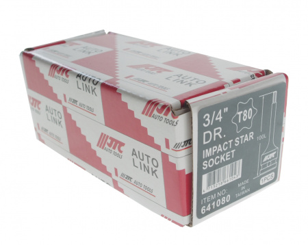JTC Головка торцевая 3/4" TORX T80 ударная JTC