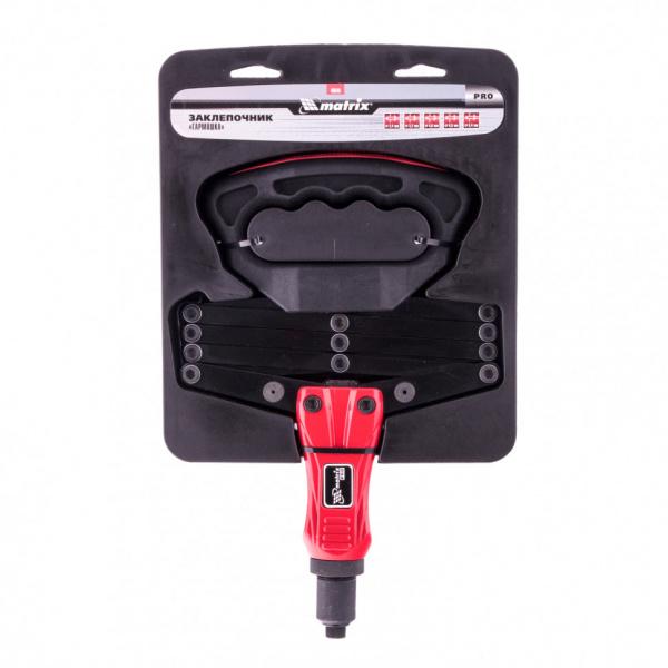 Заклепочник, "Гармошка", усиленный, заклепки 2.4-3.2-4.0-4.8-6,4 мм, Pro Matrix