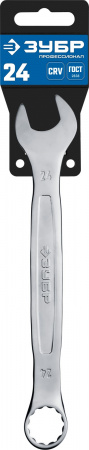ЗУБР 24 мм, комбинированный гаечный ключ, Профессионал (27087-24)
