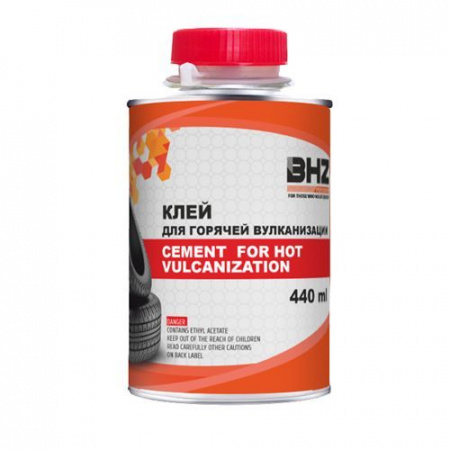 Клей резиновый самовулканизующийся 440мл в жестяной банке с кистью гор.вулканизации Professional БХЗ