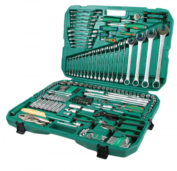 S04H524179S Набор инструмента универсальный 1/4", 1/2"DR, 179 предметов S04H524179S Набор инструмента универсальный 1/4", 1/2"DR, 179 предметов