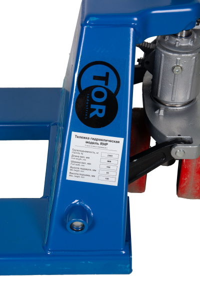 Тележка гидравлическая 2500 кг 800 мм полиуретановые колеса TOR RHP Тележка гидравлическая 2500 кг 800 мм полиуретановые колеса TOR RHP