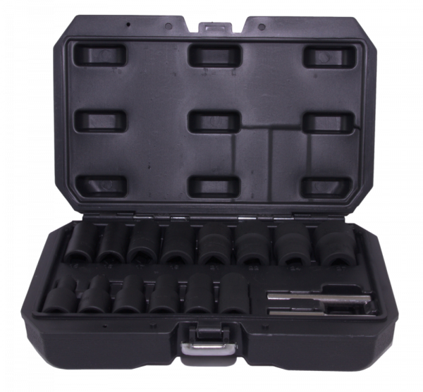 BESS1216 Набор головок торцевых спиральных для поврежденного крепежа 1/2"DR, 8-27 мм, 16 предметов BESS1216 Набор головок торцевых спиральных для поврежденного крепежа 1/2"DR, 8-27 мм, 16 предметов