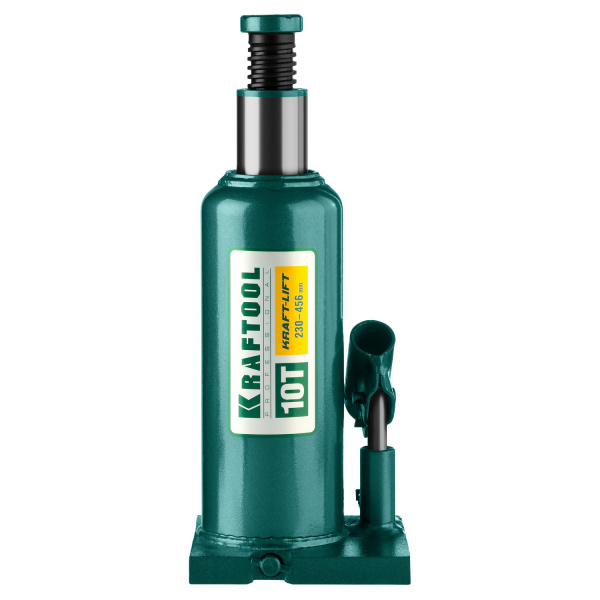 KRAFTOOL KRAFT-LIFT, 10 т, 230 - 460 мм, бутылочный гидравлический домкрат (43462-10) KRAFTOOL KRAFT-LIFT, 10 т, 230 - 460 мм, бутылочный гидравлический домкрат (43462-10)