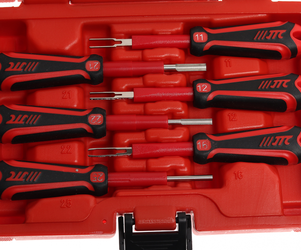 JTC Набор для ремонта электропроводки автомобиля 12 предметов в кейсе JTC