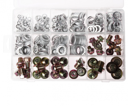 JTC Шайба алюминиевая и пробка поддона картера (в боксе) 534шт. JTC