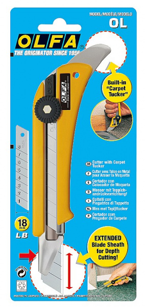 OLFA с выдвижным лезвием 18 мм, нож (OL-OL)