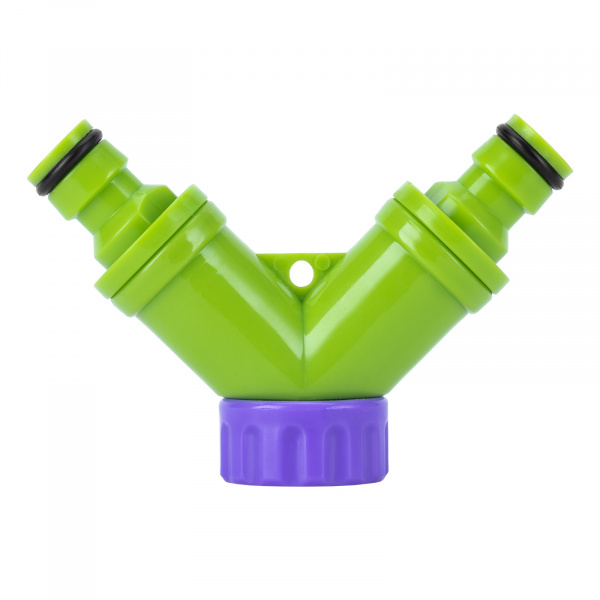 Разветвитель двухканальный, регулируемый, со штуцерами Palisad