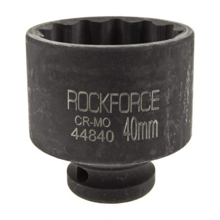 Головка торцевая 40мм 1/2" 12-гранная ударная L=54мм ROCKFORCE RF-44840 /1/60 Головка торцевая 40мм 1/2" 12-гранная ударная L=54мм ROCKFORCE RF-44840 /1/60