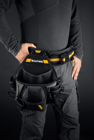 KRAFTOOL KPB-20 поясная сумка с быстросъёмным креплением FastClip, 320 х 310 мм (38767)