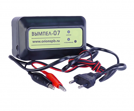 Зарядное устройство ВЫМПЕЛ-07 для гелевых и кислотных АКБ 12V (1.2A) автомат 220V ОРИОН /1/20