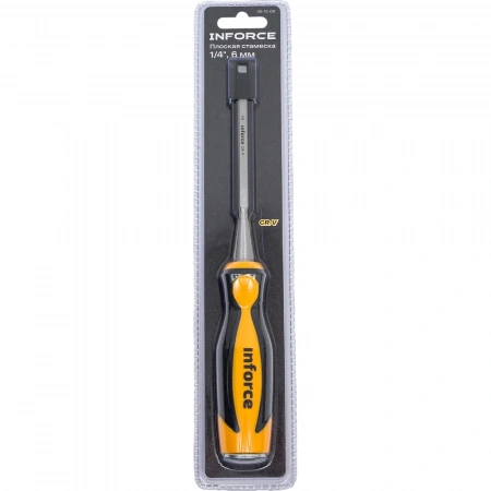 Плоская стамеска Inforce 1/4", 6 мм 06-15-09